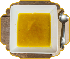 Shorbet adas, Lebanese lentil soup with Lebanese spices, at That Lebanese Place in Springfield, Missouri